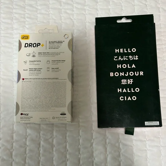 Bundle 2 iPhone cases for 12 PRO MAX NIB OTTER BOX/POPSOCKETS AND KATE SPADE